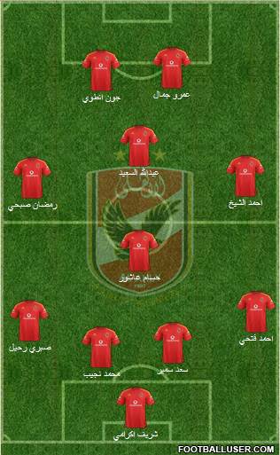 Al-Ahly Sporting Club Formation 2015