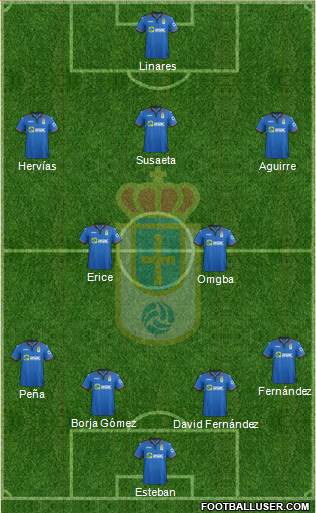 Real Oviedo S.A.D. Formation 2015