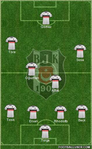 Besiktas JK Formation 2015