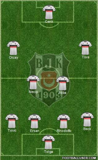 Besiktas JK Formation 2015