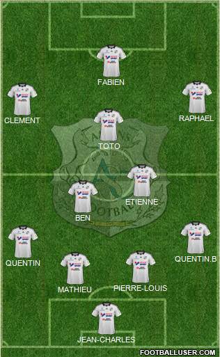 Amiens Sporting Club Football Formation 2015