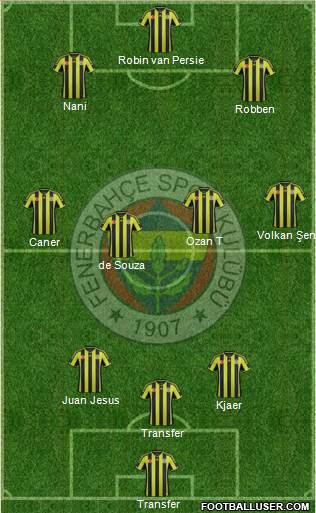 Fenerbahçe SK Formation 2015