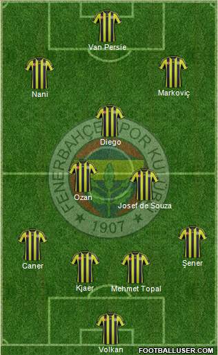 Fenerbahçe SK Formation 2015