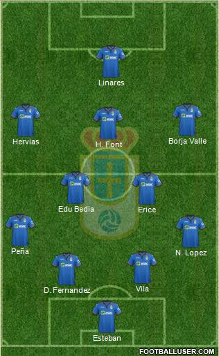 Real Oviedo S.A.D. Formation 2015
