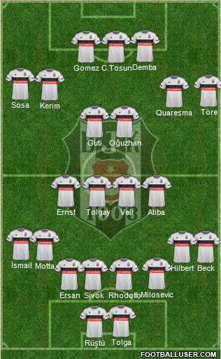 Besiktas JK Formation 2015
