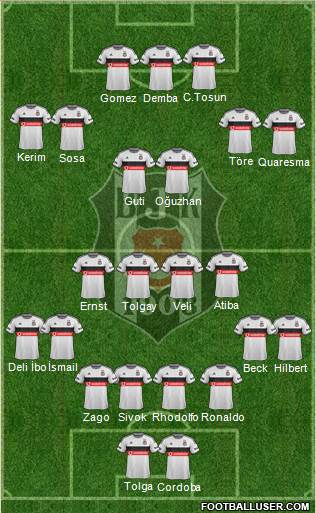 Besiktas JK Formation 2015