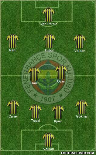 Fenerbahçe SK Formation 2015