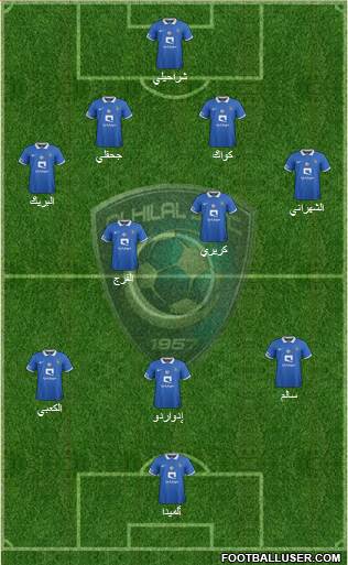 Al-Hilal (KSA) Formation 2015