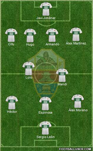 Elche C.F., S.A.D. Formation 2015
