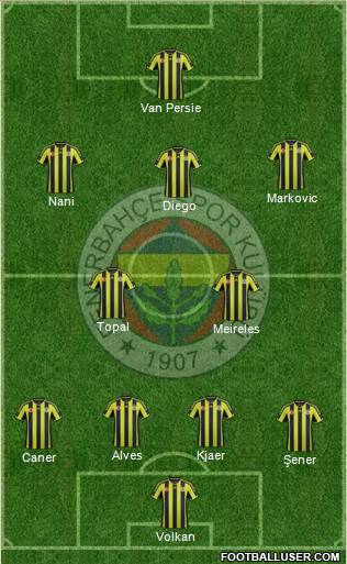 Fenerbahçe SK Formation 2015