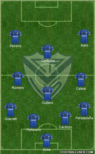 Vélez Sarsfield Formation 2015