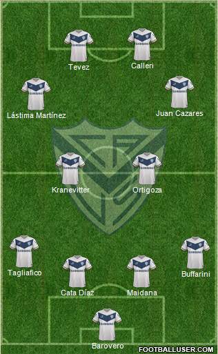 Vélez Sarsfield Formation 2015