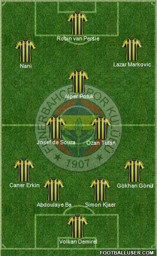 Fenerbahçe SK Formation 2015