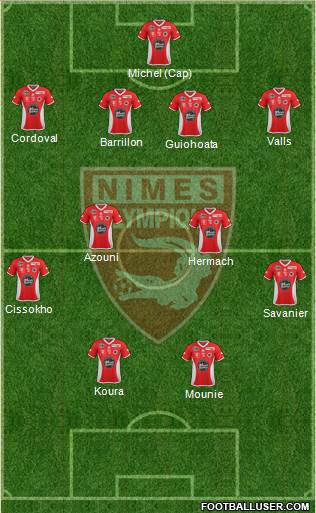 Nîmes Olympique Formation 2015