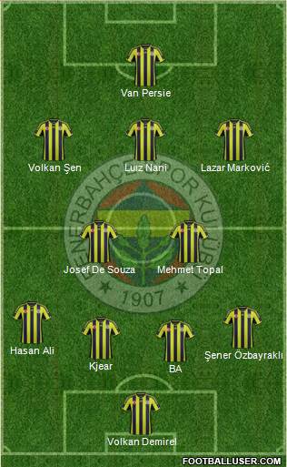 Fenerbahçe SK Formation 2015