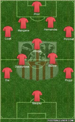 Athletic Club Ajaccien Football Formation 2015