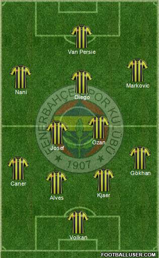 Fenerbahçe SK Formation 2015