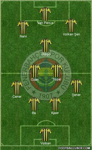 Fenerbahçe SK Formation 2015