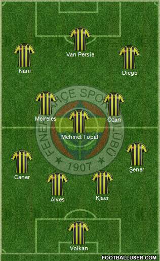 Fenerbahçe SK Formation 2015