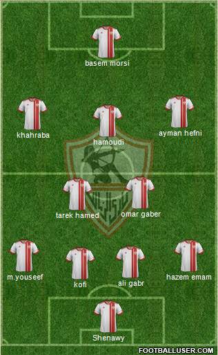 Zamalek Sporting Club Formation 2015
