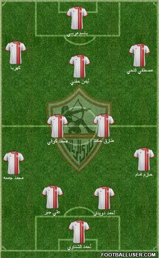 Zamalek Sporting Club Formation 2015