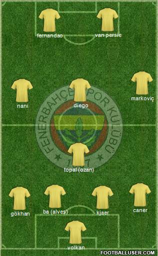 Fenerbahçe SK Formation 2015