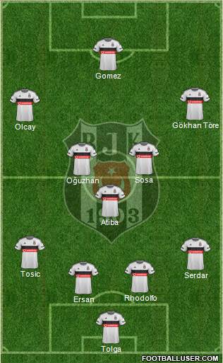 Besiktas JK Formation 2015