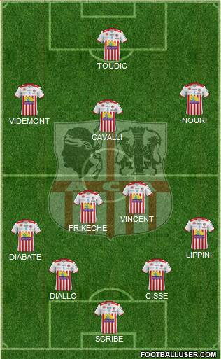 Athletic Club Ajaccien Football Formation 2015