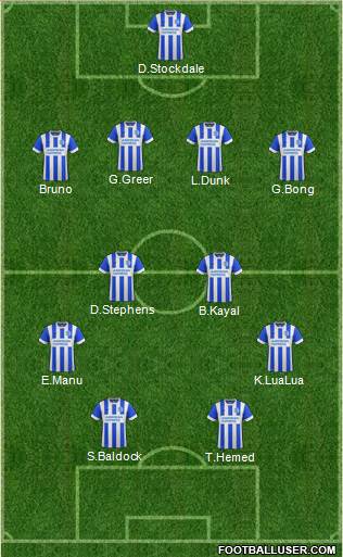 Brighton and Hove Albion Formation 2015