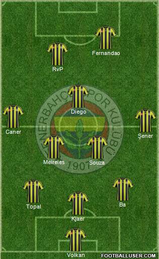 Fenerbahçe SK Formation 2015