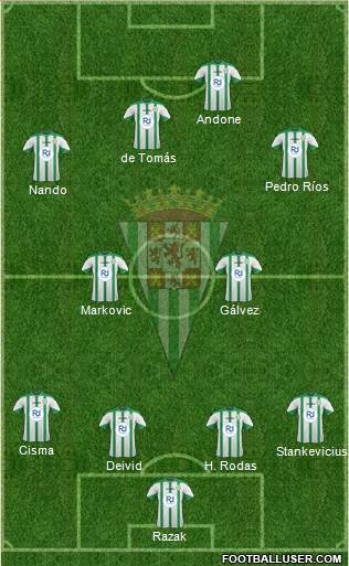 Córdoba C.F., S.A.D. Formation 2015