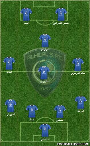 Al-Hilal (KSA) Formation 2015