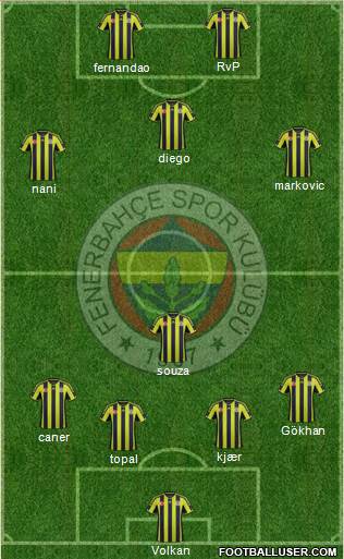 Fenerbahçe SK Formation 2015