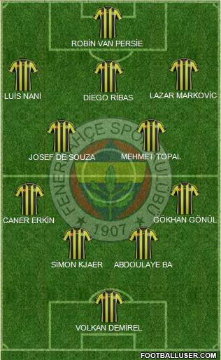 Fenerbahçe SK Formation 2015
