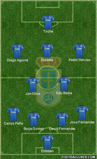 Real Oviedo S.A.D. Formation 2015