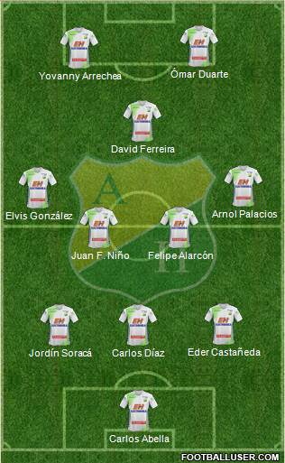 CD Atlético Huila Formation 2015