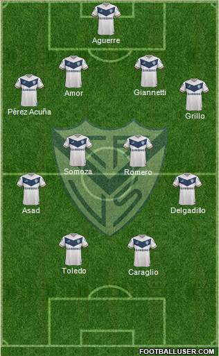 Vélez Sarsfield Formation 2015