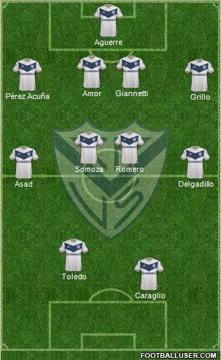 Vélez Sarsfield Formation 2015
