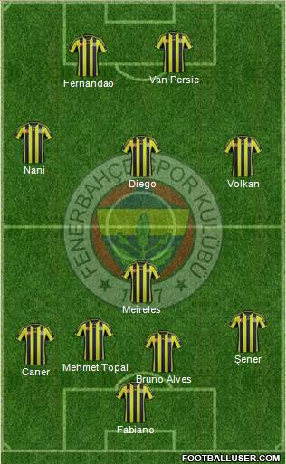 Fenerbahçe SK Formation 2015