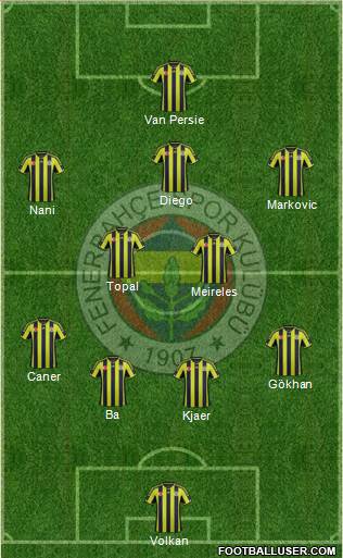 Fenerbahçe SK Formation 2015