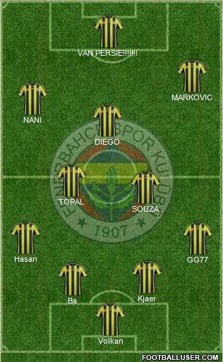 Fenerbahçe SK Formation 2015