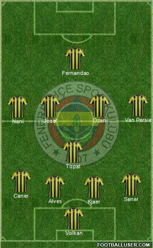 Fenerbahçe SK Formation 2015
