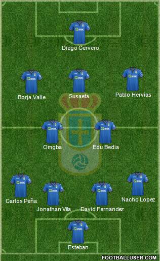 Real Oviedo S.A.D. Formation 2015