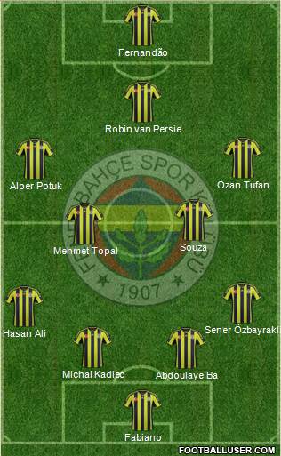 Fenerbahçe SK Formation 2015