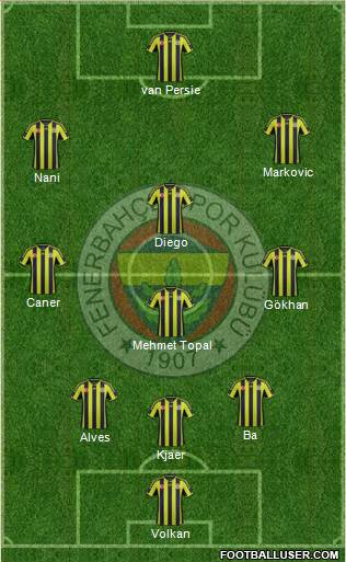 Fenerbahçe SK Formation 2015