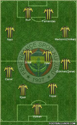 Fenerbahçe SK Formation 2015