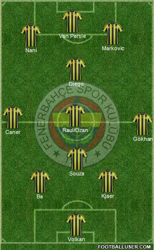 Fenerbahçe SK Formation 2015