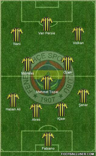 Fenerbahçe SK Formation 2015