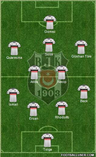 Besiktas JK Formation 2015