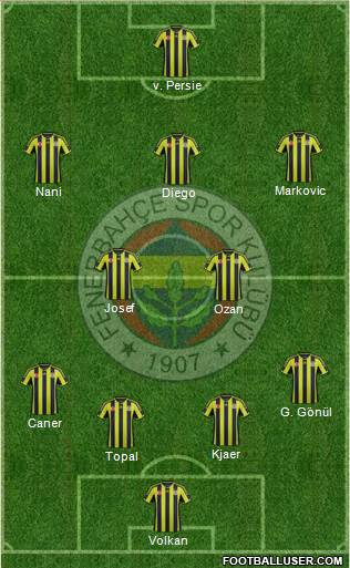 Fenerbahçe SK Formation 2015